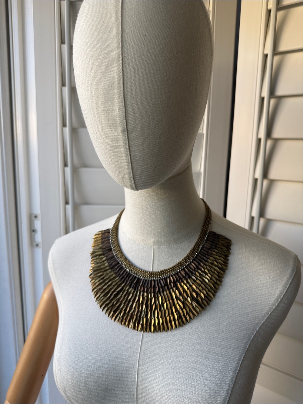 ✨Stella & Dot Pegasus Statement Necklace - RBG Iconic Gold Bib✨